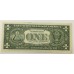 UNITED STATES OF AMERICA 1988 . ONE 1 DOLLAR BANKNOTE . TRIPLE 6 SERIAL